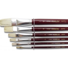 Juego de Pincel Cerda Plano Cabo Corto X 6 Ref. 579S