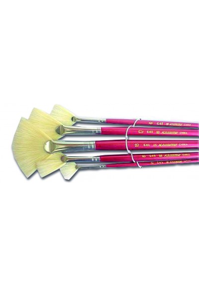 Juego de Pincel Cerda Abanico x 5 Ref. 646-5