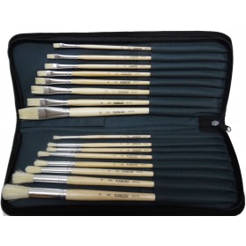 Estuche de Lona con 16 Pinceles Ref. F-16